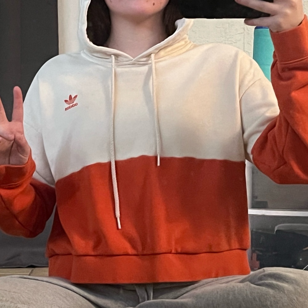 women’s orange hoodie